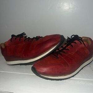 Bally Red Sneakers Sleek Minimalist Design